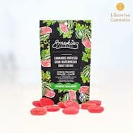 10-PACK 100MG SOUR WATERMELON HYBRID GUMMIES - SMOKIEZ