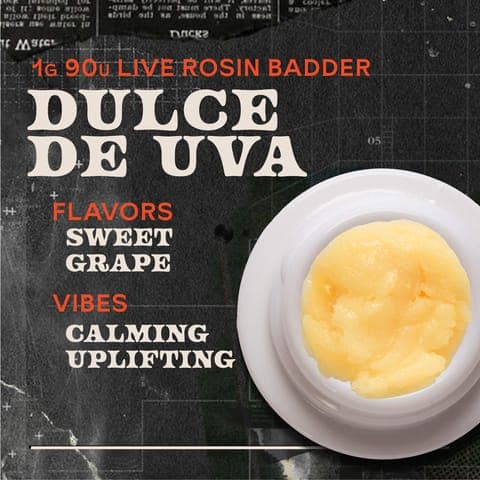 Dulce De Uva Badder 1g Live Rosin Concentrate