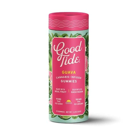 GOOD TIDE - SOLVENTLESS GUMMY - GUAVA - 100MG