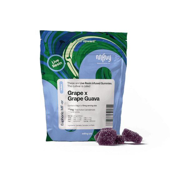 MFNY | Grape x Grape Guava Live Resin Gummies | 10 pk
