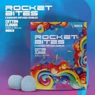 Rocket Bites - 200mg Edible Gummies - Cotton Clouds