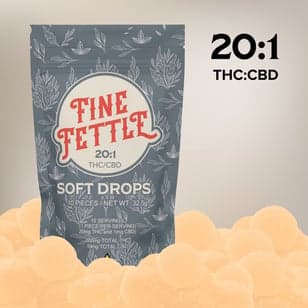 FFD - Soft Drops White Peach 20:1 (200mg) 10pk