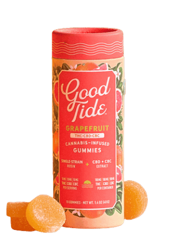GOOD TIDE - CBC GUMMY - 1:1:1 GRAPEFRUIT - 300MG