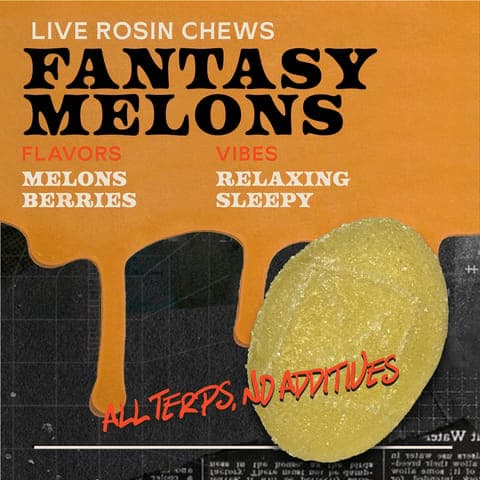 Fantasy Melons 100mg 10pk - Live Rosin Chews
