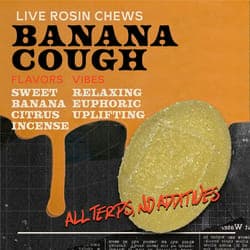 Banana Cough 100mg 10pk - Live Rosin Chews