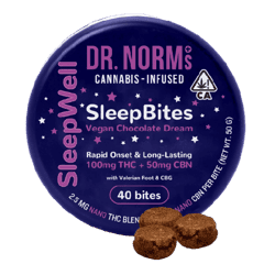 Dr. Norms | 2:1 CBN Vegan Brownie Sleep Bites | 150mg | 40ct
