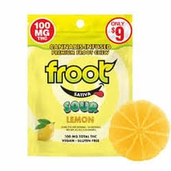 Froot | Sour Lemon | Gummy | Sativa | 100mg
