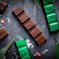 Rosie's | Peppermint Mini Dark Chocolate Bars 4pk/25mg | 100mg THC