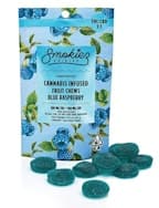 Smokiez Blue Raspberry Indica Gummies