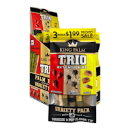 King Palm - Trio Extendo 3pk - Natural/Strawberry/Banana