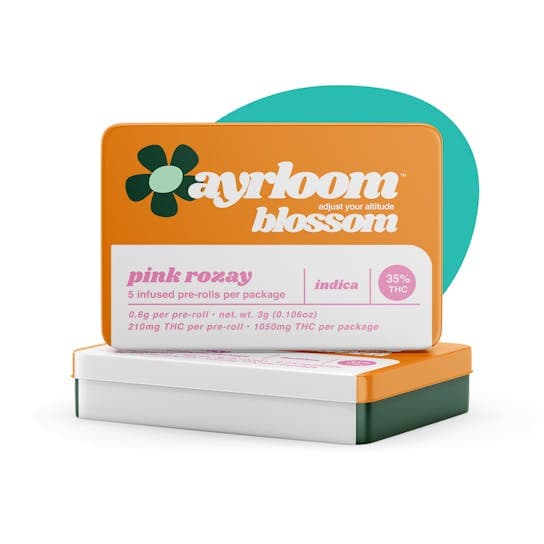ayrloom | Pink Rozay Infused Pre-Roll | 5 Pack | 3g