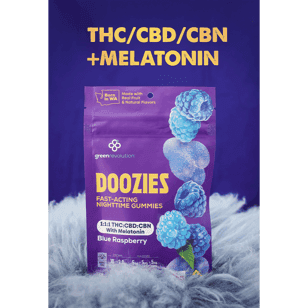 1:1:1 Blue Raspberry w/ Melatonin [10pk] (50mg THC/50mg CBD/50mg CBN/25mg Melatonin)