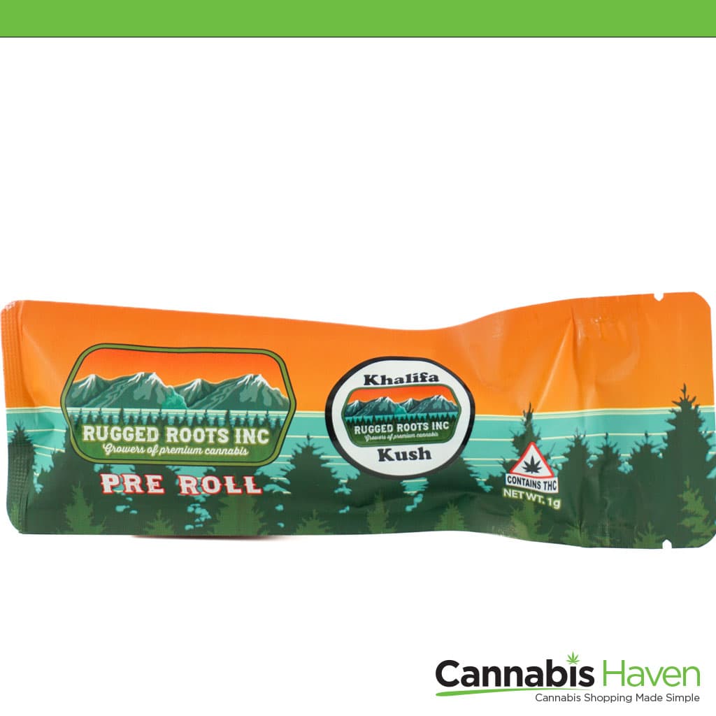 Rugged Roots Khalifa Kush 1g Pre Roll