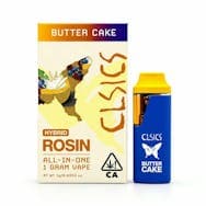 CLSICS- Disposable Butter Cake Hybrid Live Rosin 1g
