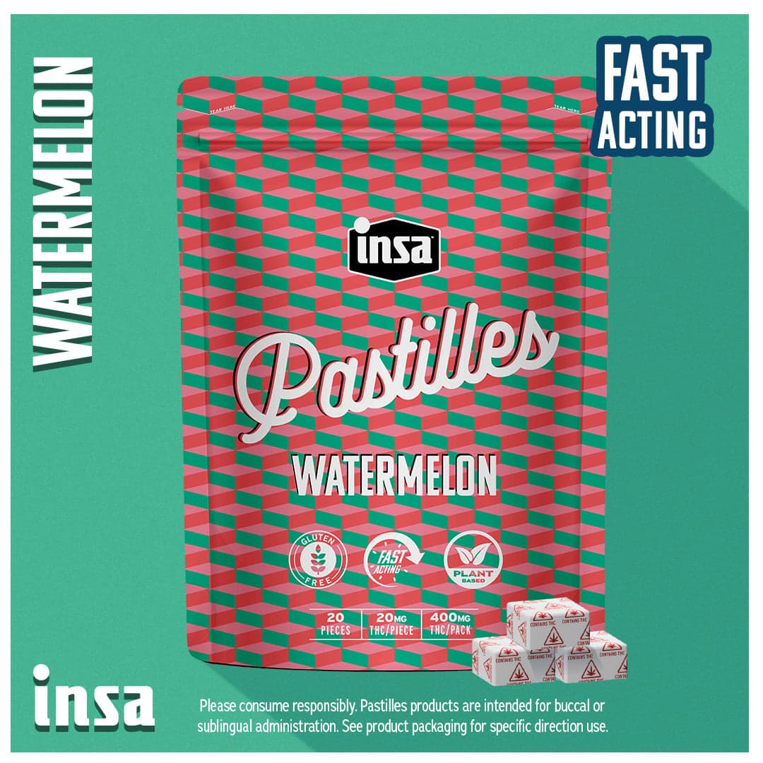Watermelon [20pk] (20mg THC per Pastille)