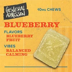 Blueberry 100mg 10pk - Distillate Chews