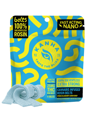 Blueberry Lemon Drop Live Rosin Belts Gummies
