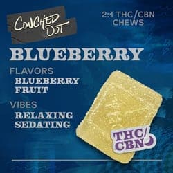 Blueberry THC:CBN 150mg 10pk - 2:1 THC:CBN Chews