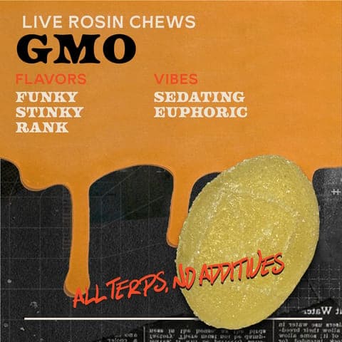 GMO 100mg 10pk - Live Rosin Chews