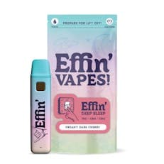 Effin' Deep Sleep Dreamy Dark Cherry 14:1:1 THC:CBN:CBG Disposable Vape