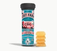 Kiva Lost Farm Gummies - White Peach x White Widow x White CBG 10:10 100mg