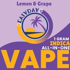 Lemon & Grape Disposable Vape | 1g | Indica