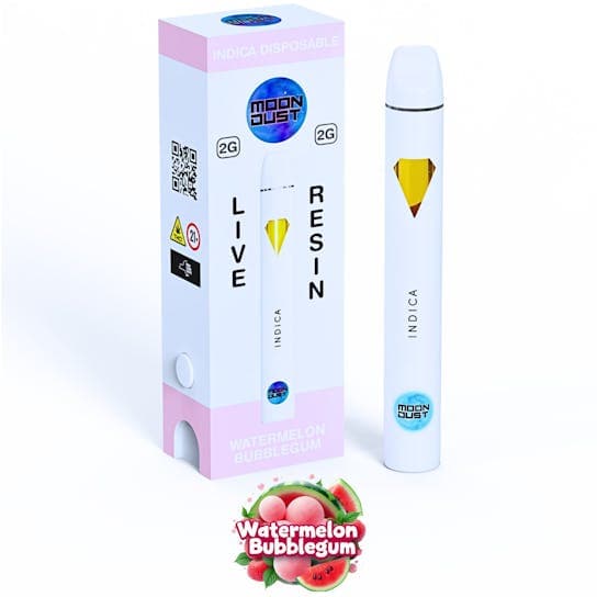 Moondust | Watermelon Bubblegum | Live Resin Disposable | 2g