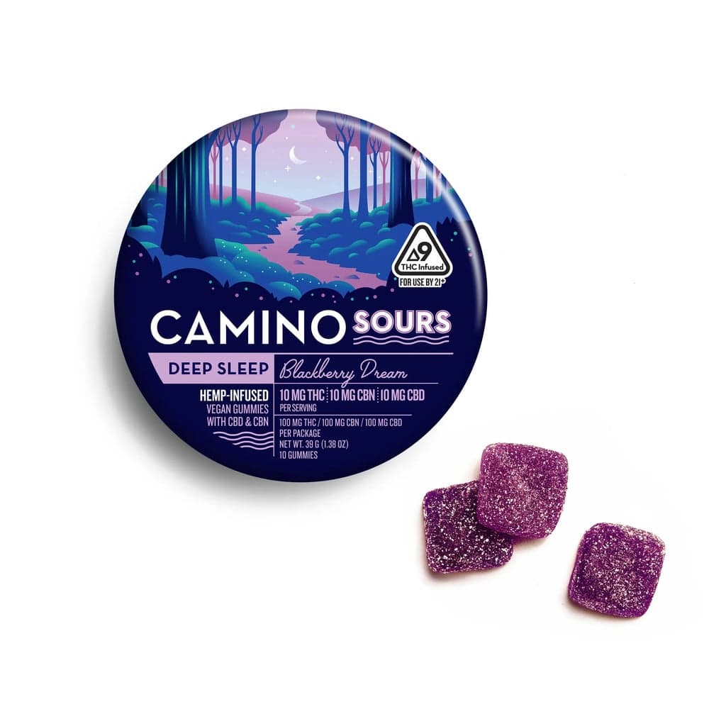 Camino - Hemp Derived - Blackberry Dream 10mg THC 10mg CBN 10mg CBD 10pk