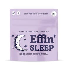 Effin' Sleep Goodnight Grape Gummies 2:1 THC:CBN- 10 Pack