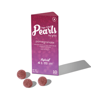 Pomegranate Pearls 4:1 CBD:THC Full Spectrum Gummies