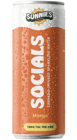 Sunnies Socials | Sparkling Water - Mango | 10mg