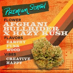 Afghani Bullrider x Hazy Kush - 3.5g Flower