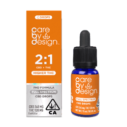 CARE BY DESIGN - CBD TINCTURE - 2:1 CBD X HIGHER FULL SPECTRUM DROPS - 15ML