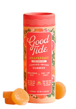 GOOD TIDE - CBC GUMMY - 1:1:1 GRAPEFRUIT - 300MG