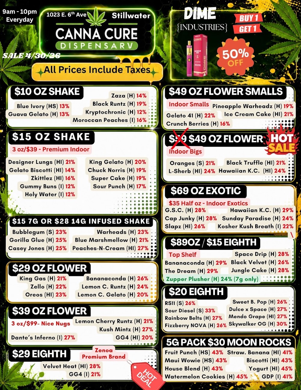 Canna Cure Dispensary Ii - Stillwater: Tax Included Pricing photo 6